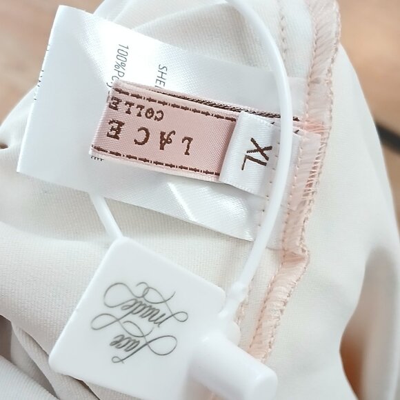 Soft Pink Lace-Trim Maxi Dress By Lacemade - Picture 14 of 14